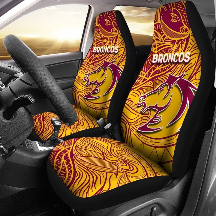 Brisbane Broncos Car Seat Covers Tribal Style