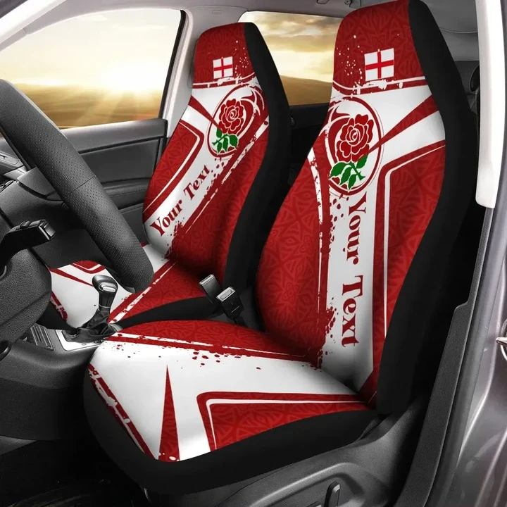 (Custom Text) England Rugby Personalised Car Seat Covers - England Rugby