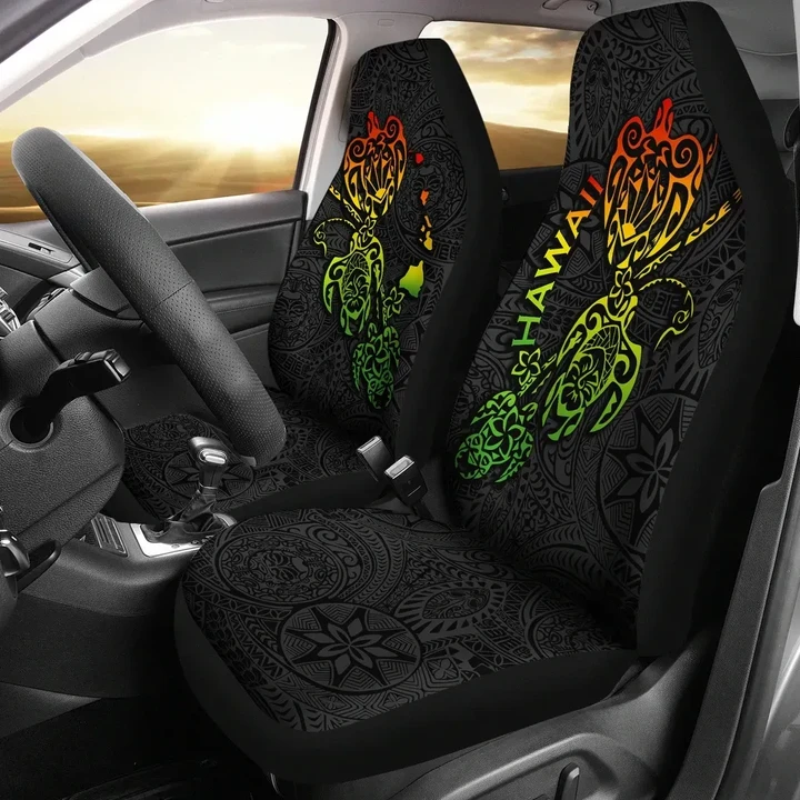 Hawaii Tribal Honu Turtle Car Seat Covers