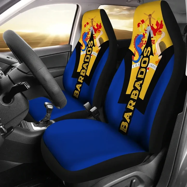 Barbados National Symbols Car Seat Covers (Set of 2) A0
