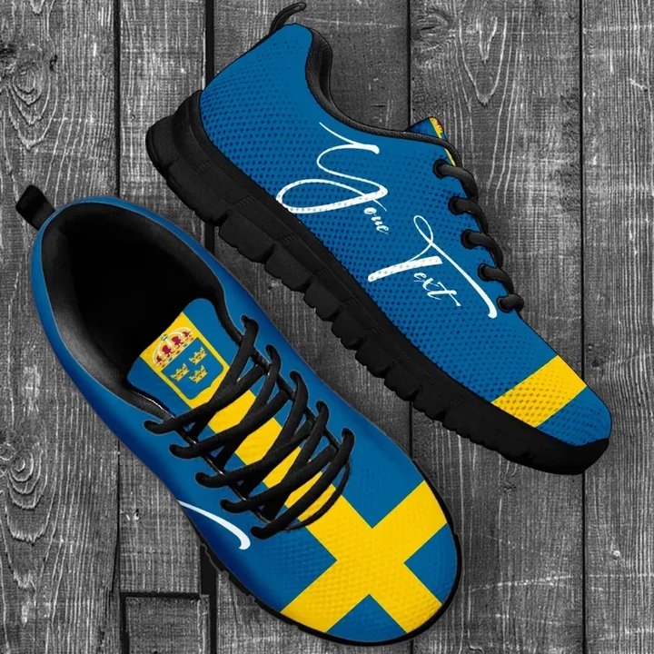 (Custom) Sweden Sneakers Flag Personal Signature