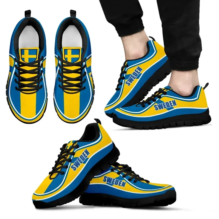 Sweden Flag Color Sneakers