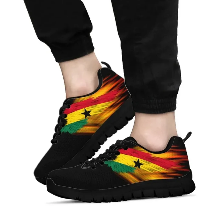 Ghana Sneakers , Fire Wings and Flag