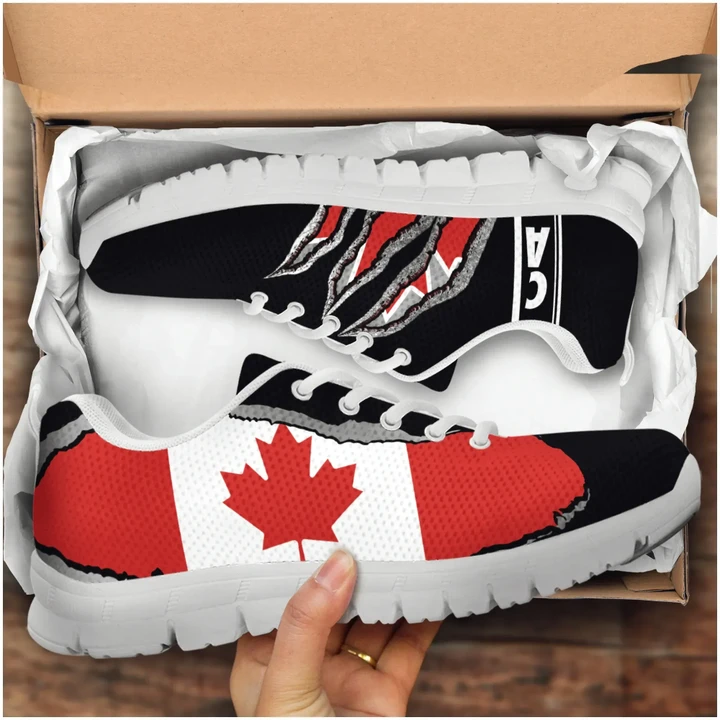 Canada Sneakers Adamantium With Flag