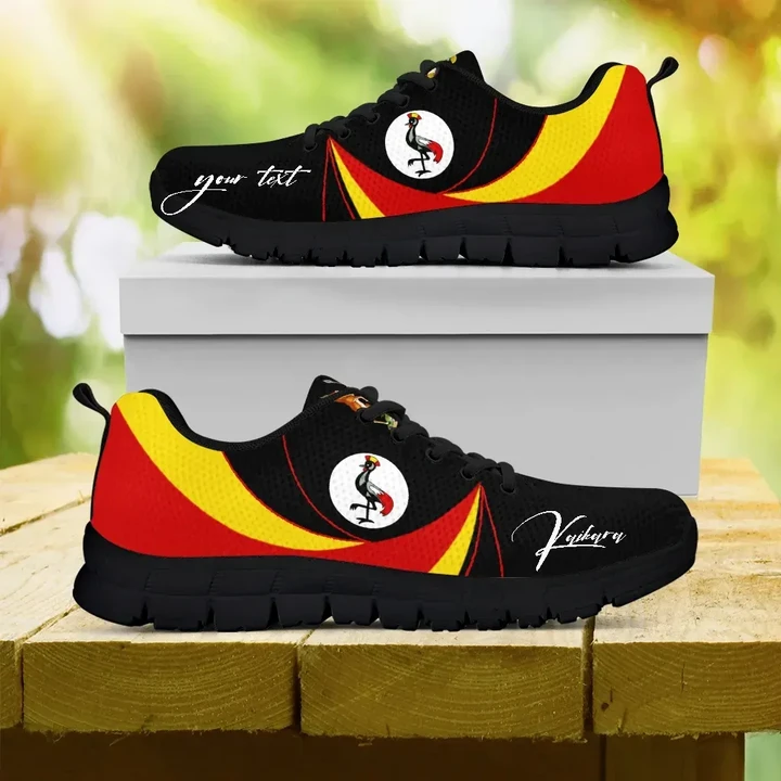 (Custom) Uganda Sneakers, Uganda Strong Flag Personalize Signature
