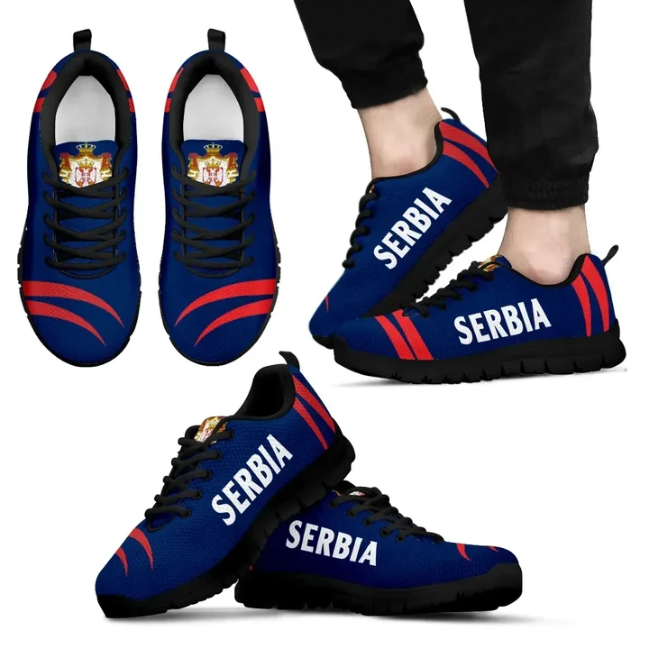 Serbia Sneakers Coat Of Arms , Claws Style