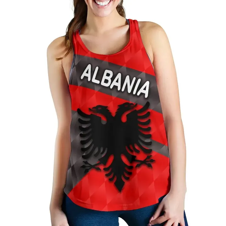 Albania Women Racerback Tank Sporty Style