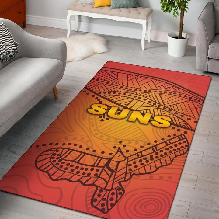 Gold Coast Area Rug Suns Simple Indigenous A