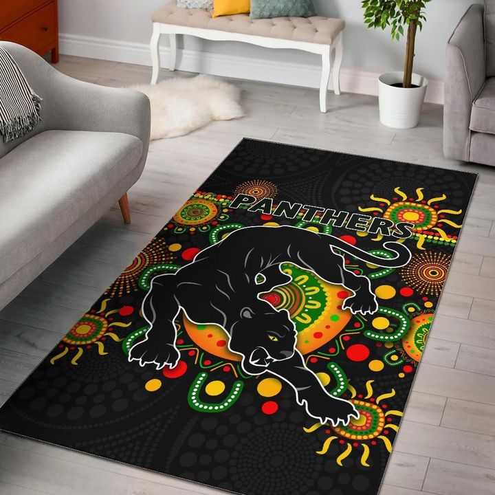 Penrith Area Rug Indigenous Panthers - Black A