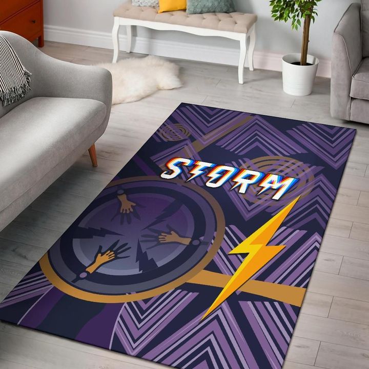 Storm Area Rug Simple Indigenous - Purple A