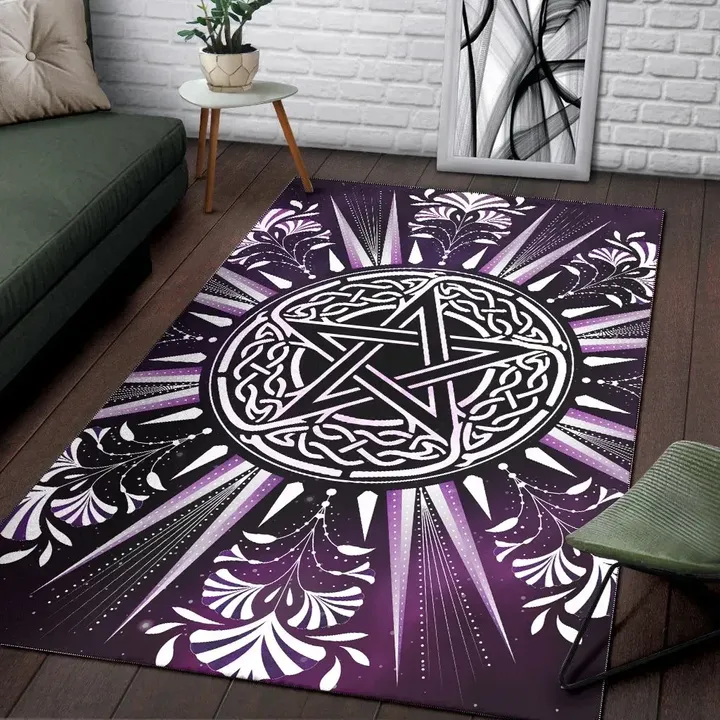 Celtic Area Rug - Pentagram Wicca
