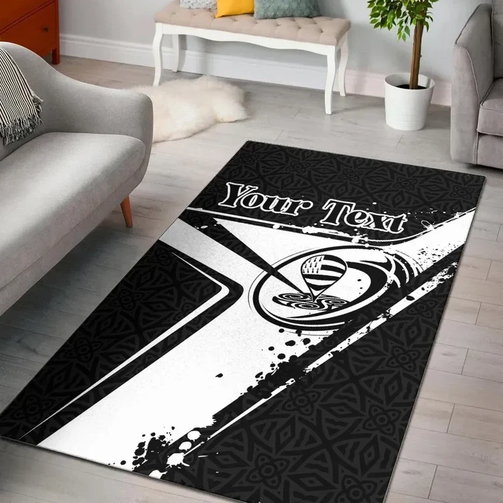 (Custom Text) Brittany Rugby Personalised Area Rug - Breizh Rugby