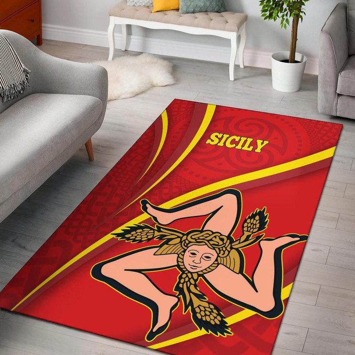 Sicily Area Rug - Proud To Be Sicilian