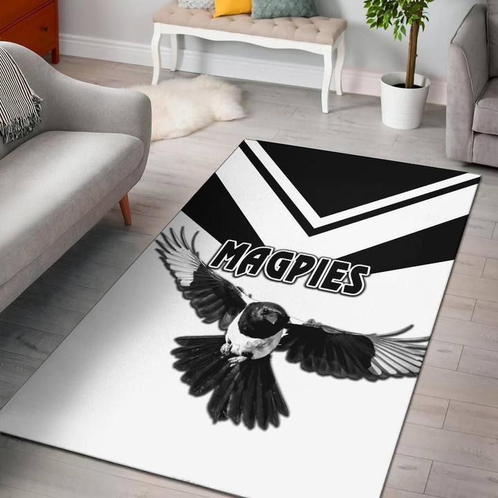Western Suburbs Magpies Area Rug Original Style - White A