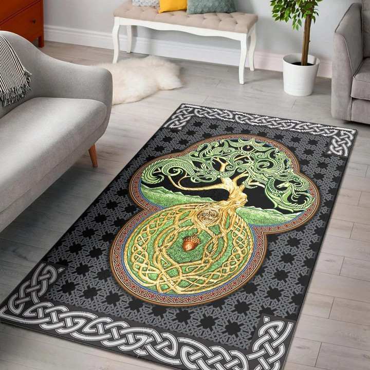 Celtic Area Rug - Tree of Life Art