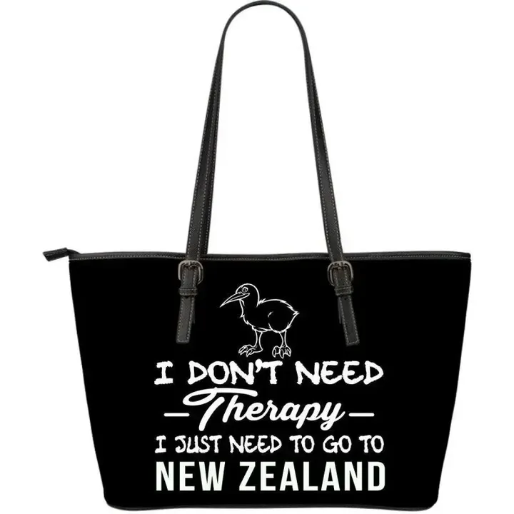 I Just Need To Go To New Zealand Leather Tote Bag