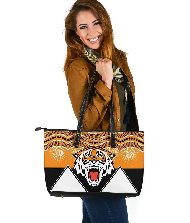 Tigers Leather Tote Wests Indigenous Newest