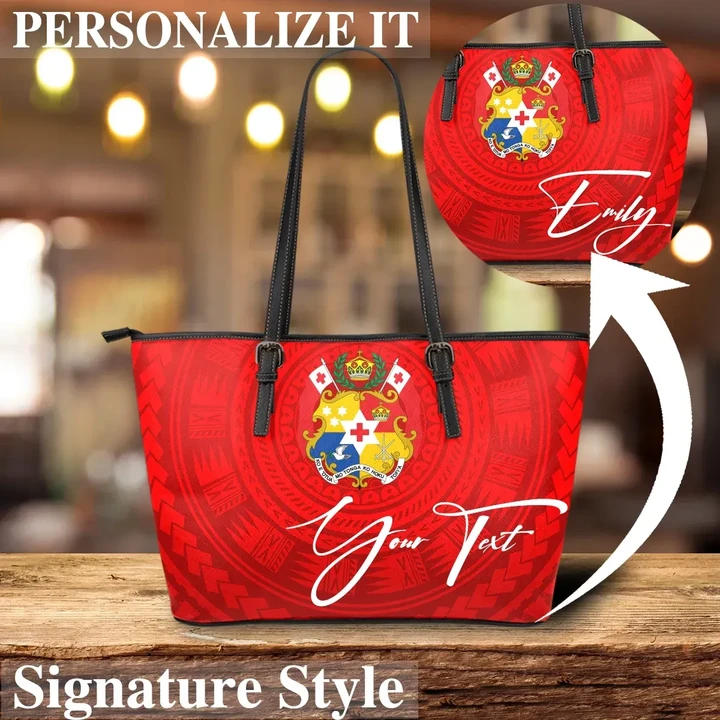 Tonga Leather Tote Bag Personal Signature