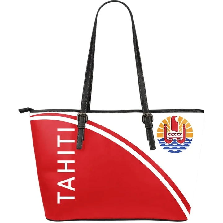 Tahiti Leather Tote Bag , Curve Version