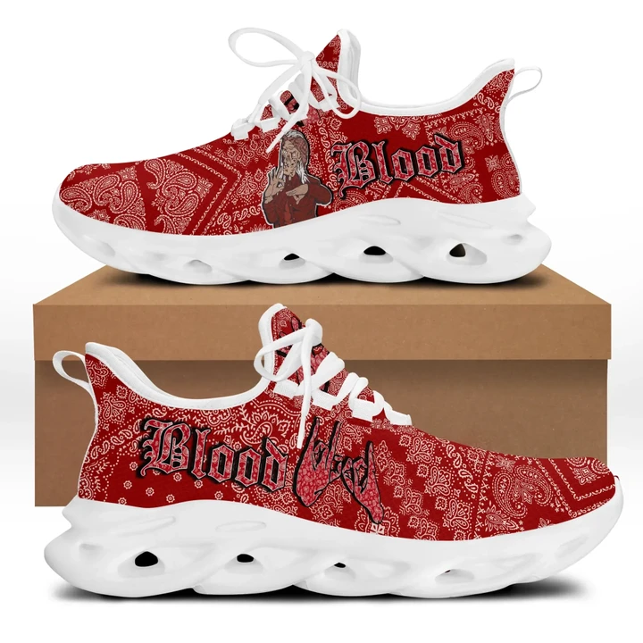 Blood Gang Clunky Sneaker - Red Paisley