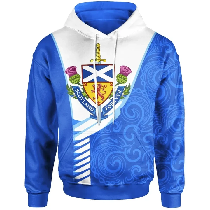Scotland Celtic Hoodie Scotland Forever Flag Color