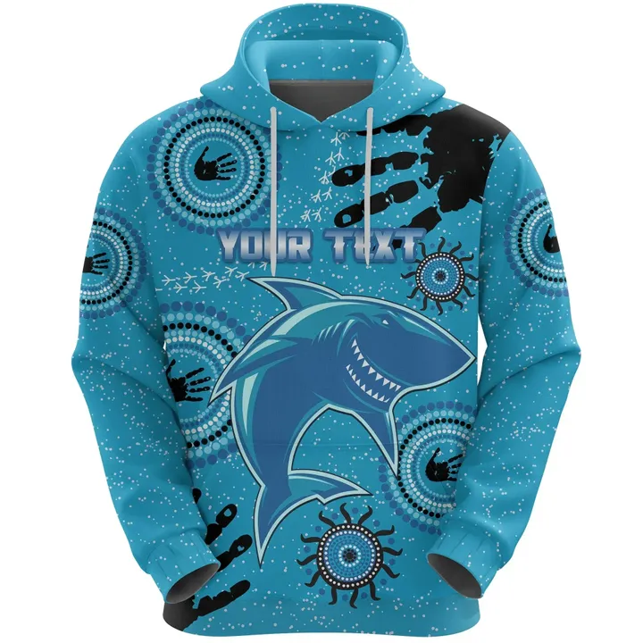 Cronulla Sharks Hoodie Indigenous Country Style
