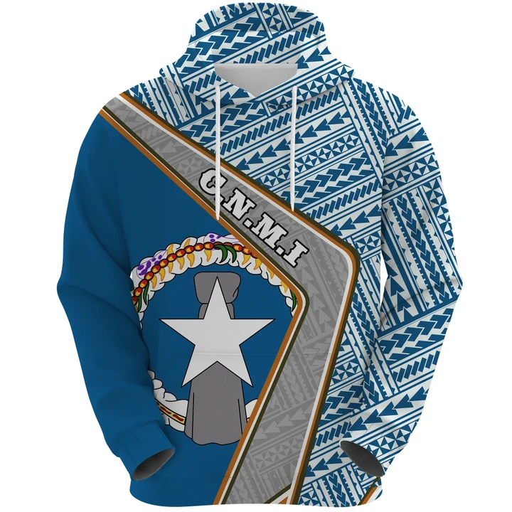 Northern Mariana Islands Hoodie Polynesian Cost Of Arms A