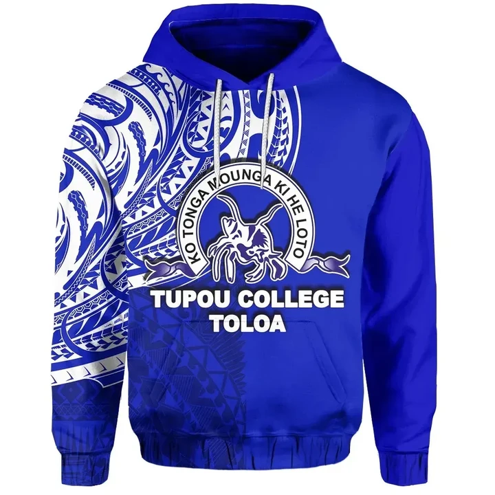 Tonga Tupou College Toloa Hoodie Half Polynesian Style