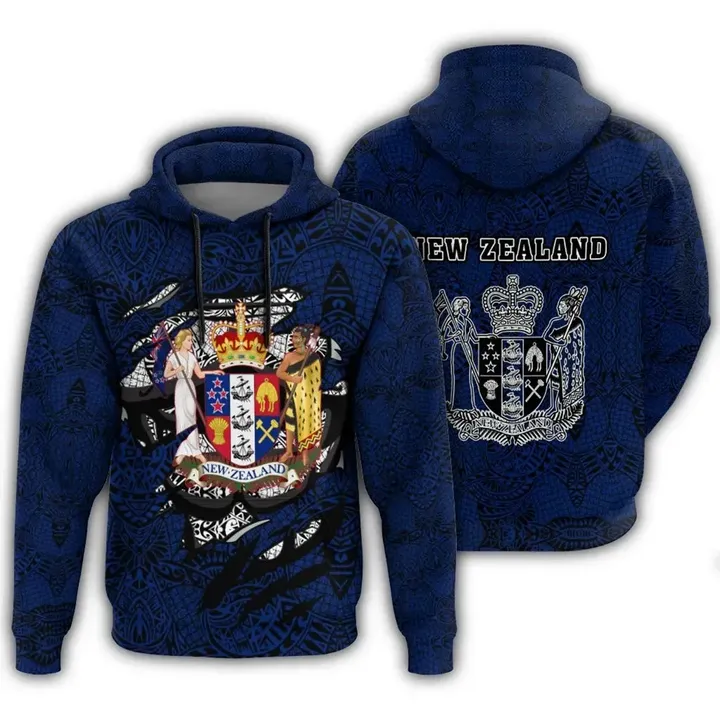 Polynesian Coat Of Arms New Zealand Hoodie