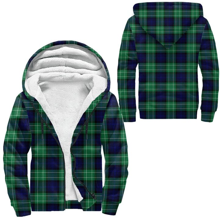 1stScotland Clothing - Abercrombie Tartan Sherpa Hoodie A7 | 1stScotland.com