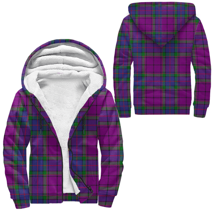 1stScotland Clothing - Wardlaw Modern Tartan Sherpa Hoodie A7 | 1stScotland.com