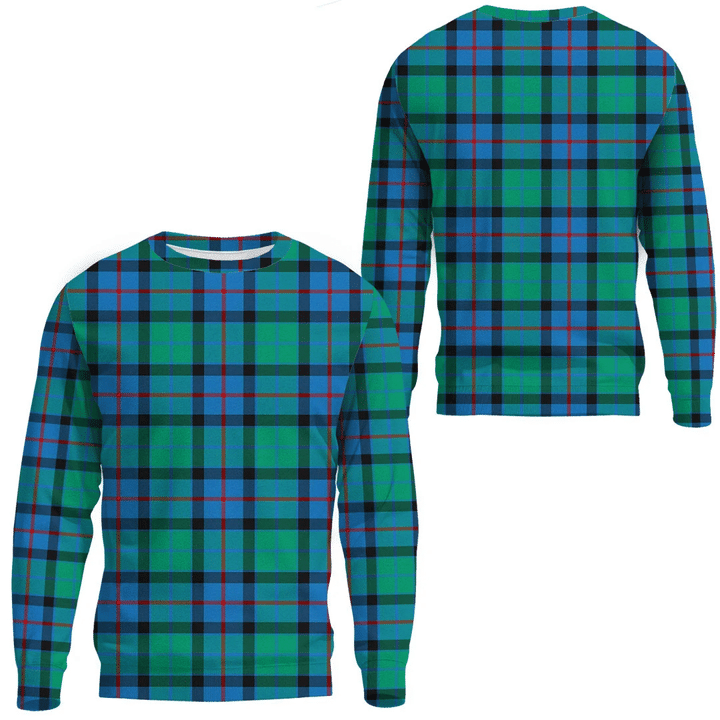 1sttheworld Clothing - Flower Of Scotland Tartan Sweatshirt A7 | 1stScotland.com