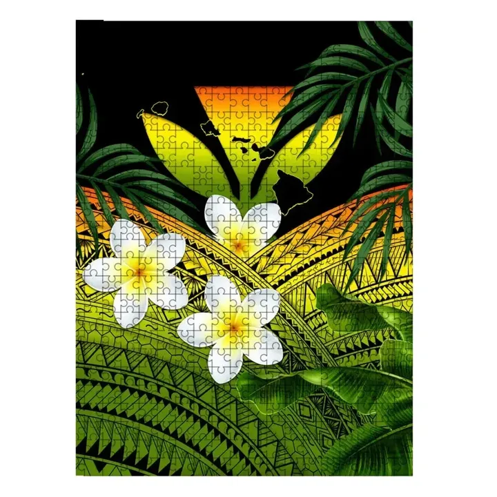 Kanaka Maoli (Hawaiian) Puzzle Polynesian Plumeria