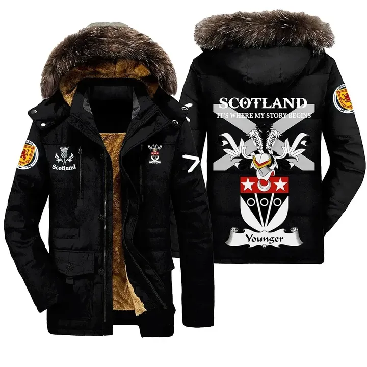 Younger Scottish Crest Parka Jacket - Scotland It's Where My Story Begins A7 | 1sttheworld.com