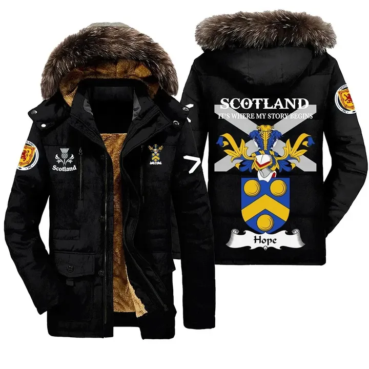 Hope Scottish Crest Parka Jacket - Scotland It's Where My Story Begins A7 | 1sttheworld.com