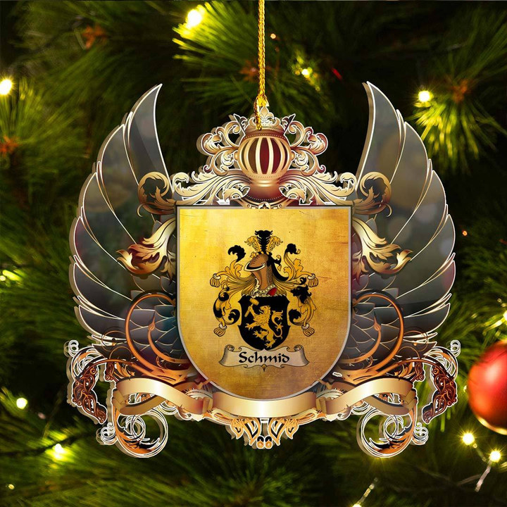 1sttheworld Germany Ornament - Schmid German Family Crest Christmas Ornament A7 | 1stScotland.com