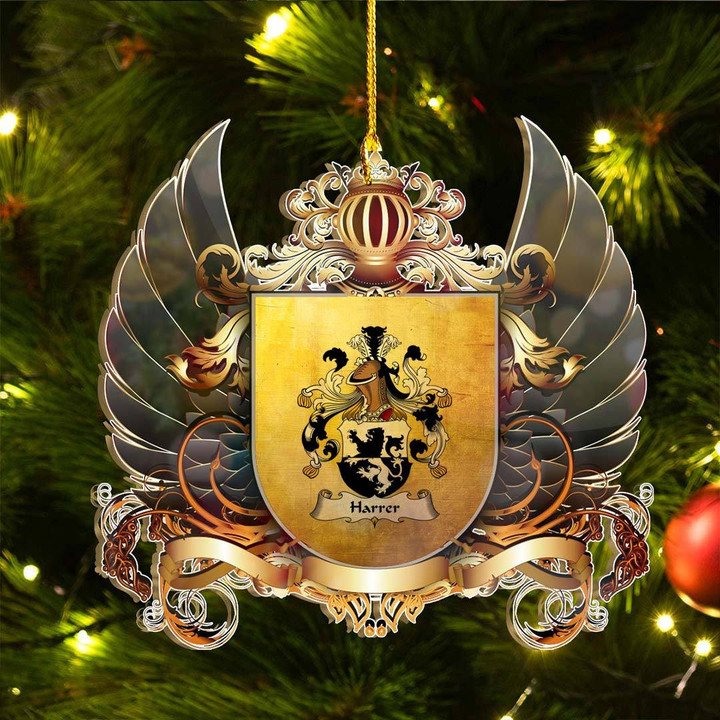1sttheworld Germany Ornament - Harrer German Family Crest Christmas Ornament A7 | 1stScotland.com