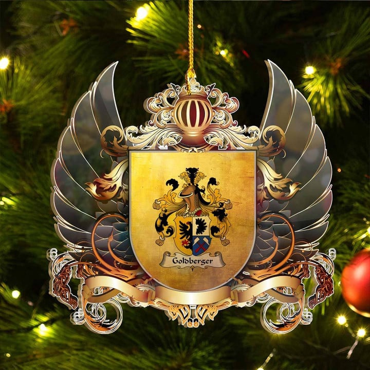 1sttheworld Germany Ornament - Goldberger German Family Crest Christmas Ornament A7 | 1stScotland.com