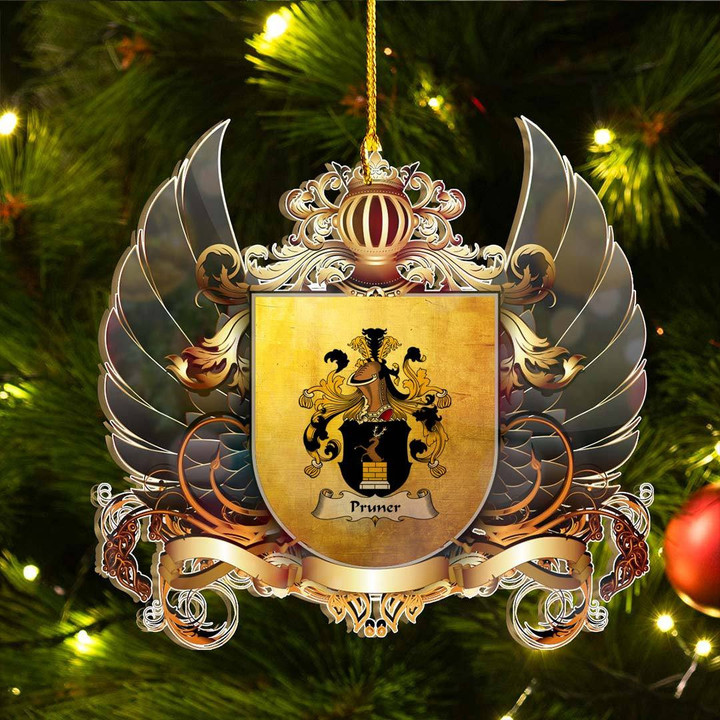 1sttheworld Germany Ornament - Pruner German Family Crest Christmas Ornament A7 | 1stScotland.com