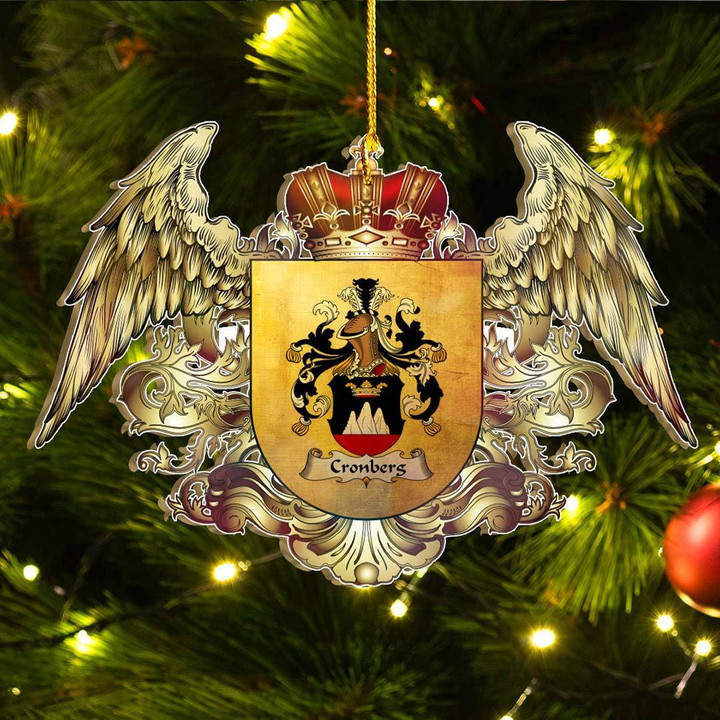 1sttheworld Germany Ornament - Cronberg German Family Crest Christmas Ornament - Royal Shield A7 | 1stScotland.com
