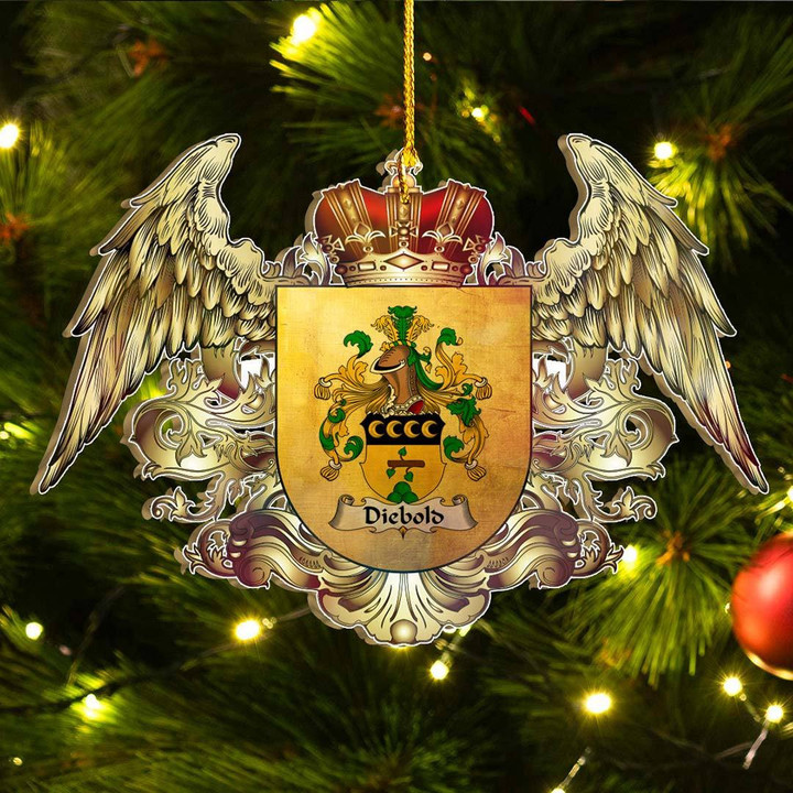 1sttheworld Germany Ornament - Diebold German Family Crest Christmas Ornament - Royal Shield A7 | 1stScotland.com