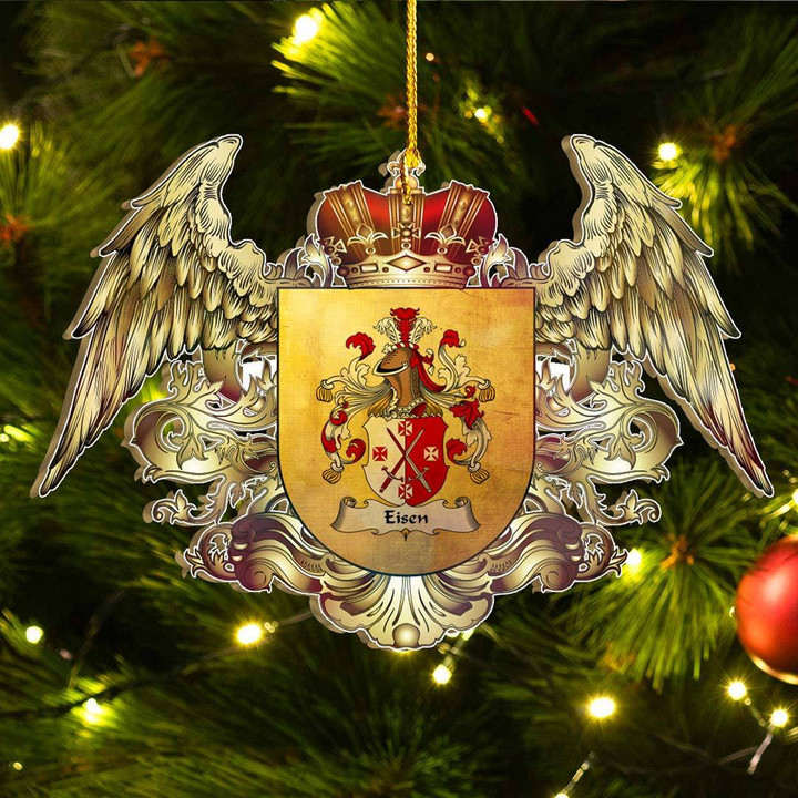 1sttheworld Germany Ornament - Eisen German Family Crest Christmas Ornament - Royal Shield A7 | 1stScotland.com