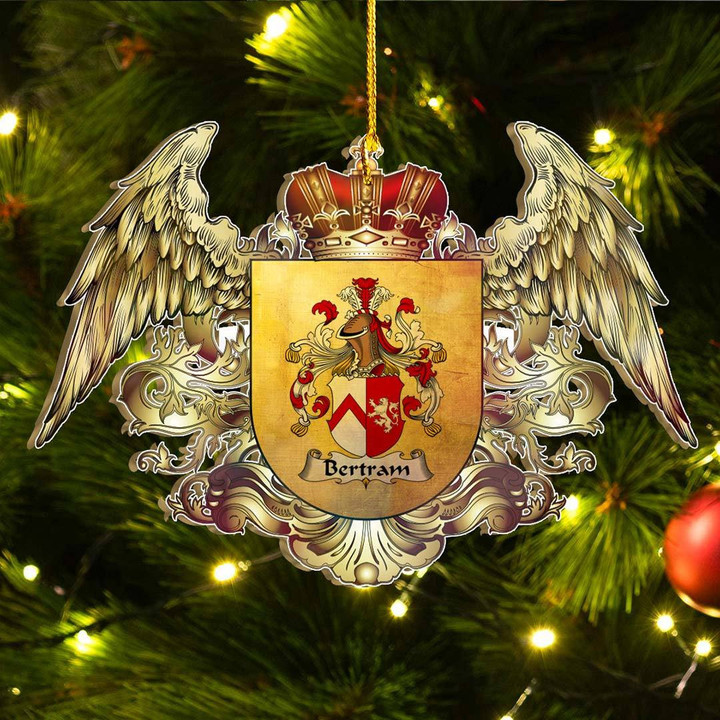 1sttheworld Germany Ornament - Bertram German Family Crest Christmas Ornament - Royal Shield A7 | 1stScotland.com