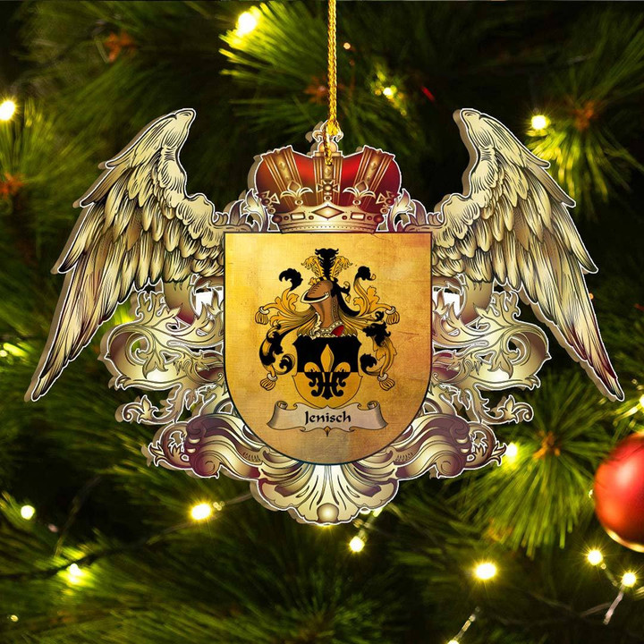1sttheworld Germany Ornament - Jenisch German Family Crest Christmas Ornament - Royal Shield A7 | 1stScotland.com