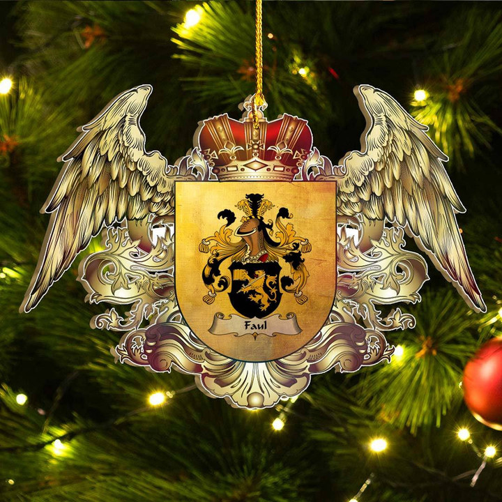 1sttheworld Germany Ornament - Faul German Family Crest Christmas Ornament - Royal Shield A7 | 1stScotland.com