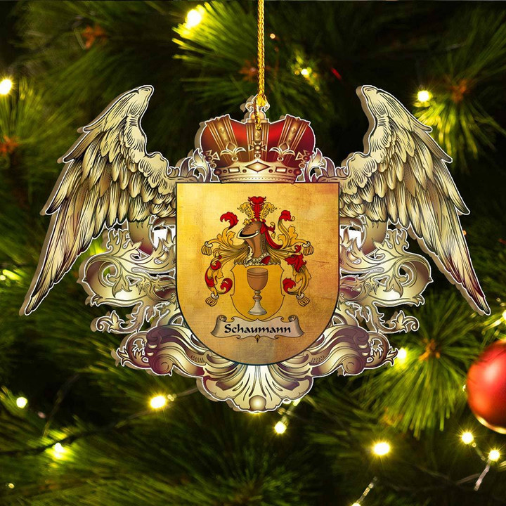 1sttheworld Germany Ornament - Schaumann German Family Crest Christmas Ornament - Royal Shield A7 | 1stScotland.com