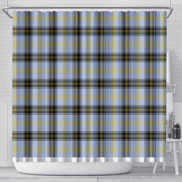 1sttheworld Shower Curtain - Bell Of The Borders Tartan Shower Curtain A7 | 1sttheworld.com
