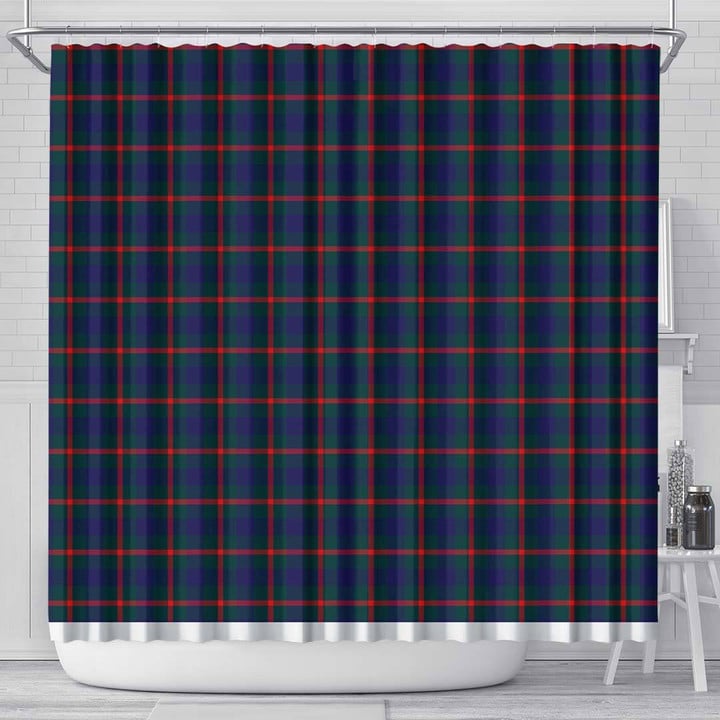 1sttheworld Shower Curtain - Agnew Modern Tartan Shower Curtain A7 | 1sttheworld.com
