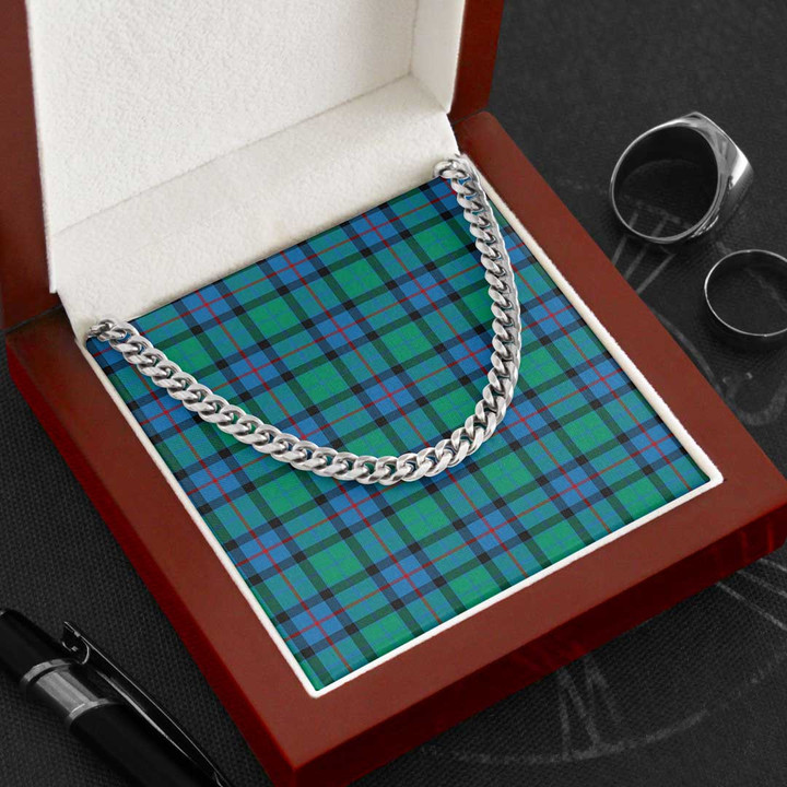 1sttheworld Jewelry - Flower Of Scotland Tartan Curban Link Chain A7 | 1sttheworld