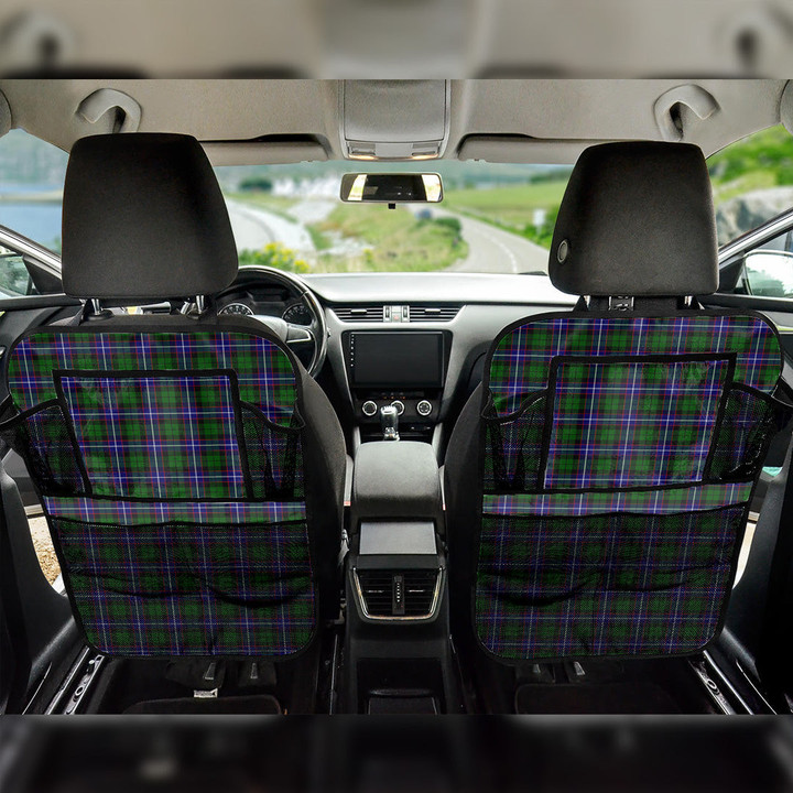 1sttheworld Car Back Seat Organizers - Russell Modern Tartan Car Back Seat Organizers A7 | 1sttheworld
